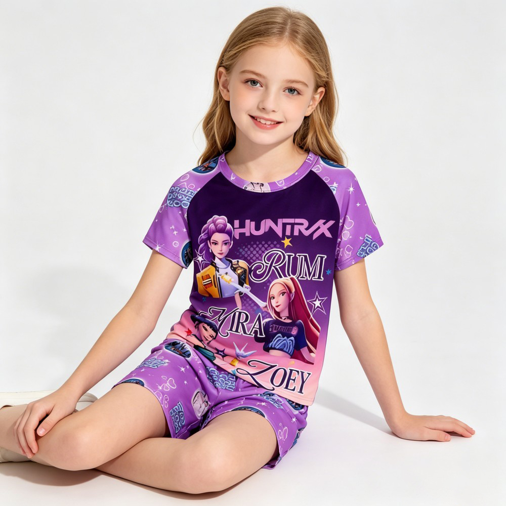Set Piyama Anak Bertema Kpop B - Summer Clothing For Teen Girls ulasan dan harga