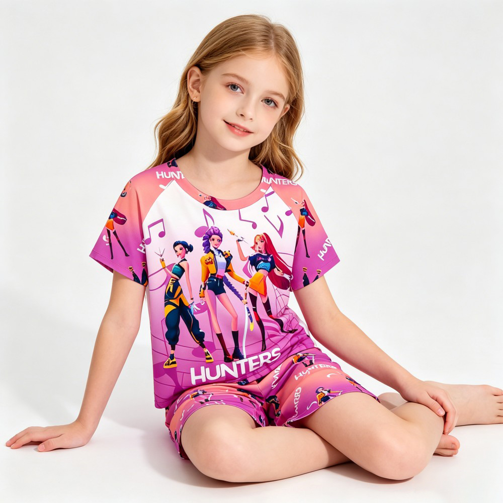 Set Piyama Anak Bertema Kpop B - Summer Clothing For Teen Girls ulasan dan harga