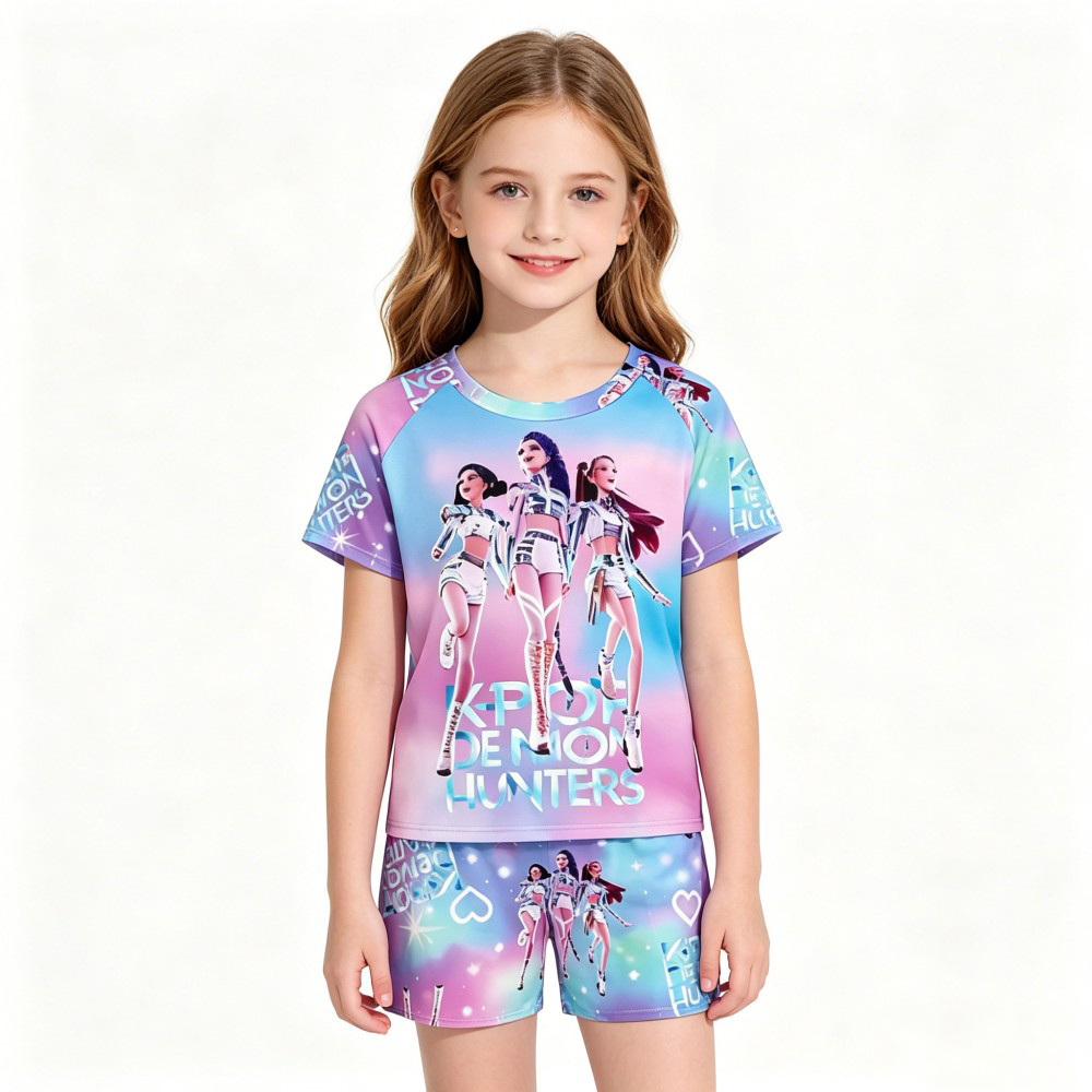 Set Piyama Anak Bertema Kpop B - Summer Clothing For Teen Girls ulasan dan harga