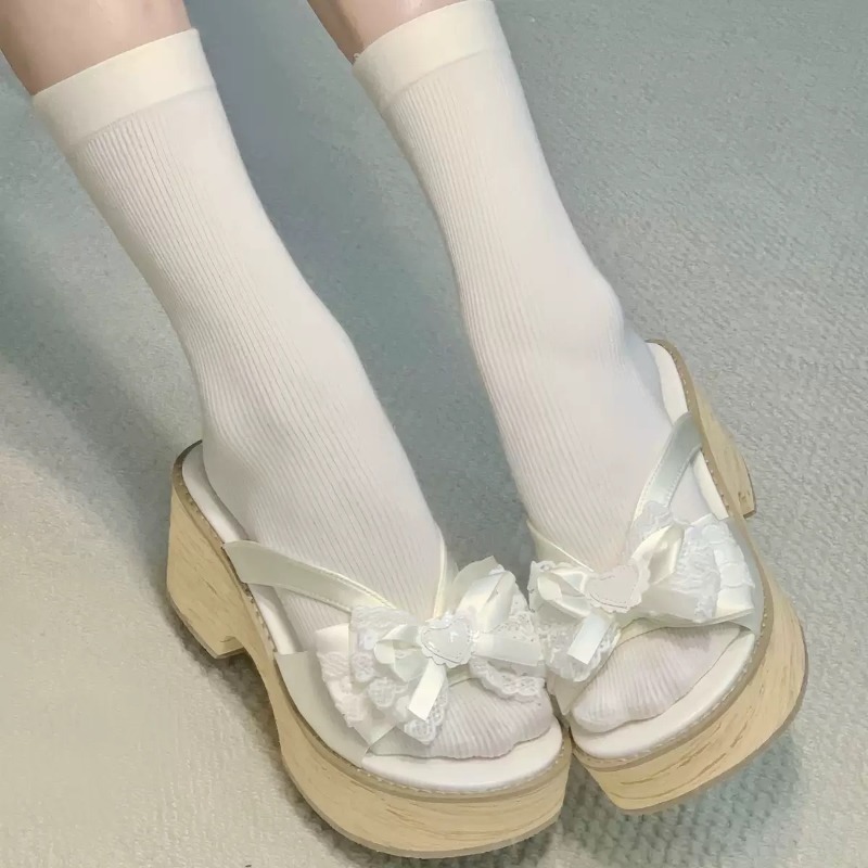 Sandal Platform Tebal Motif Ka - Summer Clothing Petite ulasan dan harga