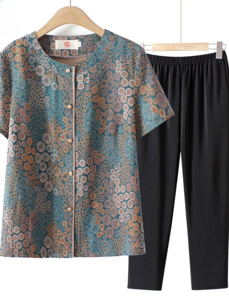 Setelan Dua Potong Lengan Pend - Summer Clothing Over 60 ulasan dan harga