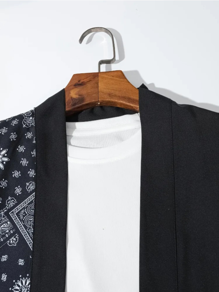 Kaus depan terbuka motif huruf - Summer Vacation Clothing Men ulasan dan harga