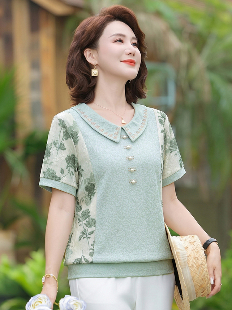 Kaos Lengan Pendek Pelangsing  - Summer Clothing Over 60 ulasan dan harga
