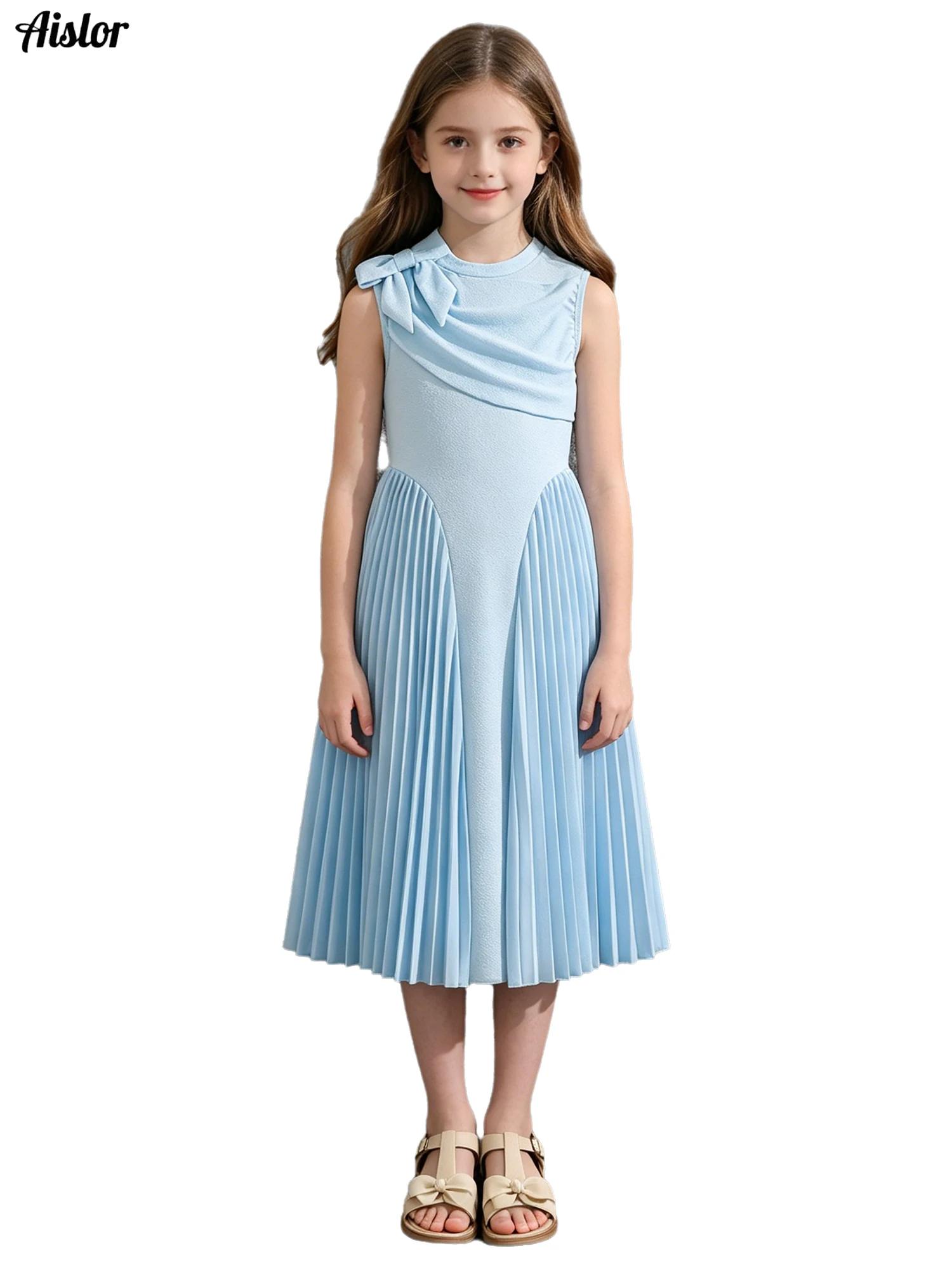 Gaun A-Line Tanpa Lengan Warna - Summer Clothing Kids Sale ulasan dan harga
