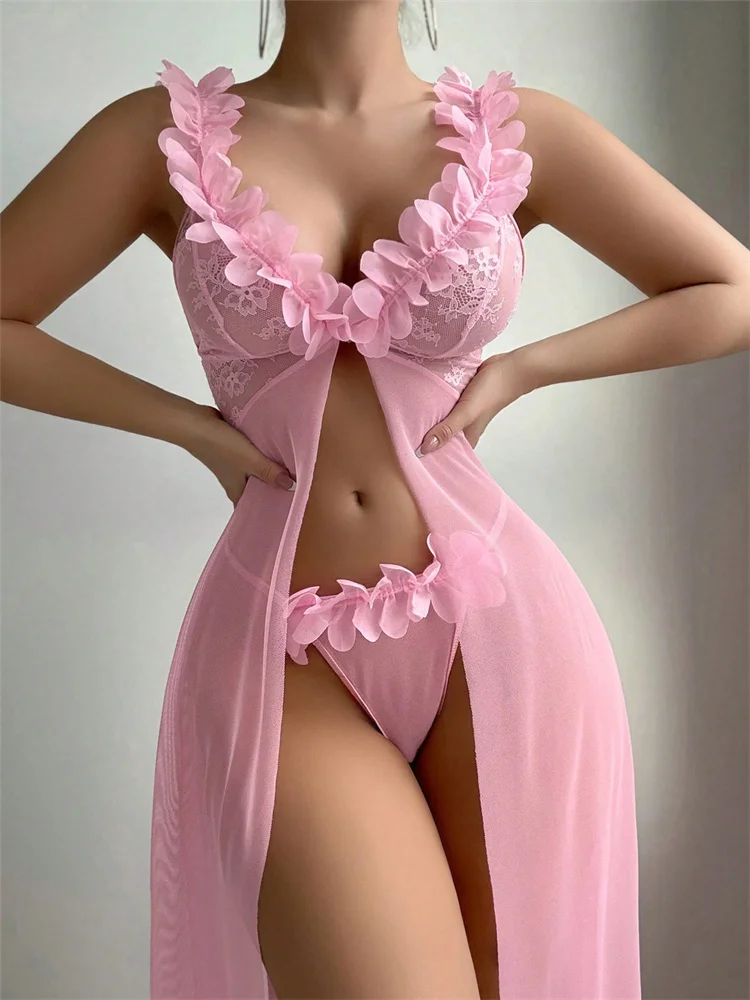 Gaun Tidur Seksi Motif Bunga P - Summer Clothing Petite ulasan dan harga