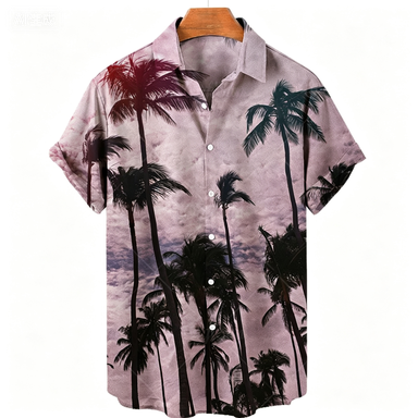Kemeja Hawaii Pria Kemeja Libu - Summer Vacation Clothing Men ulasan dan harga