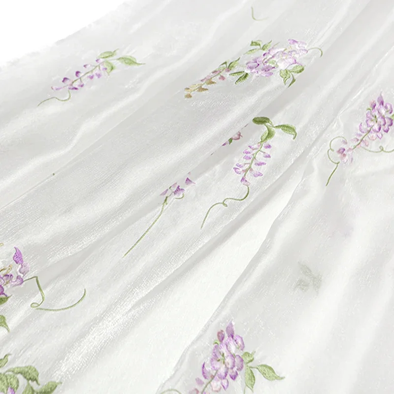 Kain bordir Wisteria DIY Hanfu - Summer Clothing For Babies ulasan dan harga