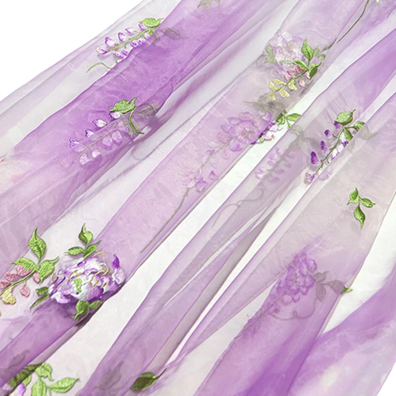 Kain bordir Wisteria DIY Hanfu - Summer Clothing For Babies ulasan dan harga