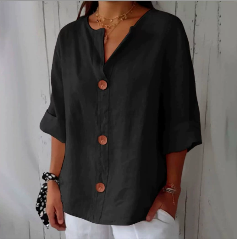 Kemeja & Blus Longgar Ukuran B - Summer Clothing Office ulasan dan harga