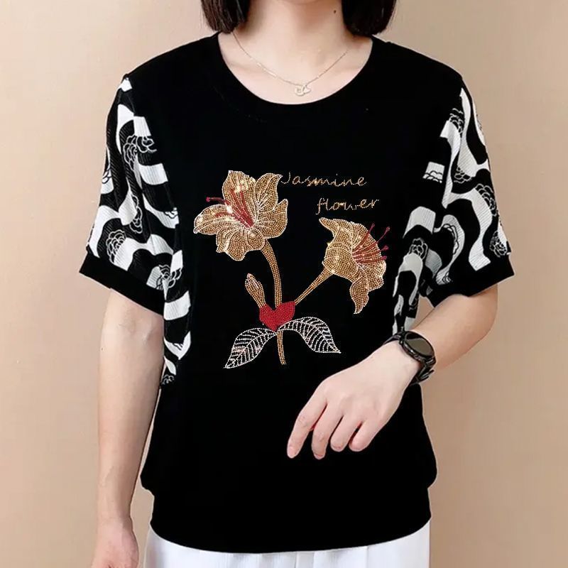 Kaos Wanita Model O-Neck Berga - Summer Clothing For 70 Year Old Woman ulasan dan harga