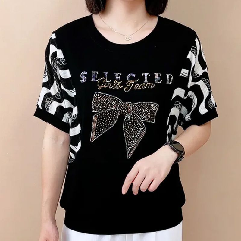Kaos Wanita Model O-Neck Berga - Summer Clothing For 70 Year Old Woman ulasan dan harga