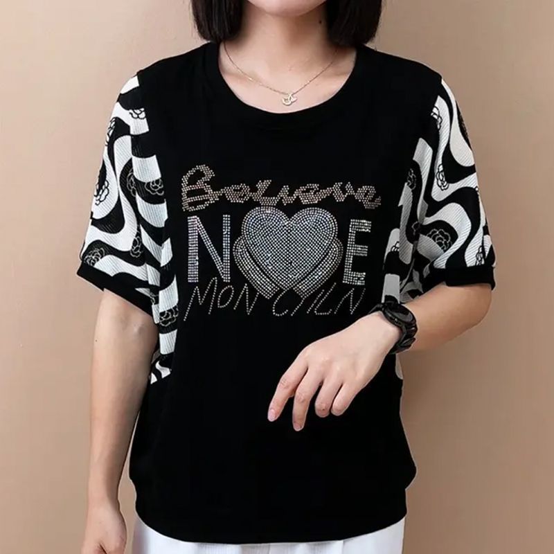 Kaos Wanita Model O-Neck Berga - Summer Clothing For 70 Year Old Woman ulasan dan harga