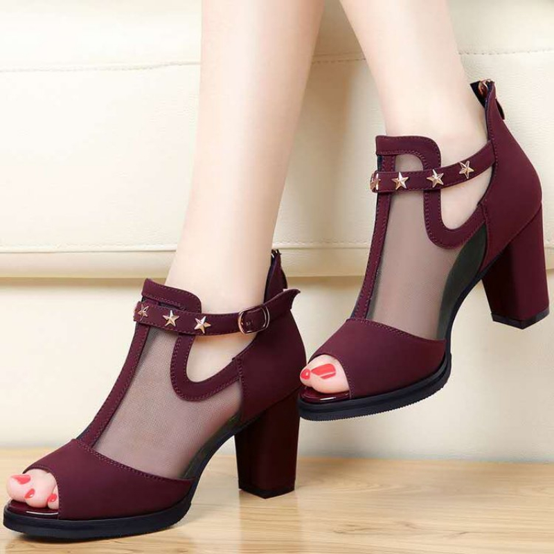 Sandal Wanita Hak Tinggi Model - Summer Clothing Office ulasan dan harga