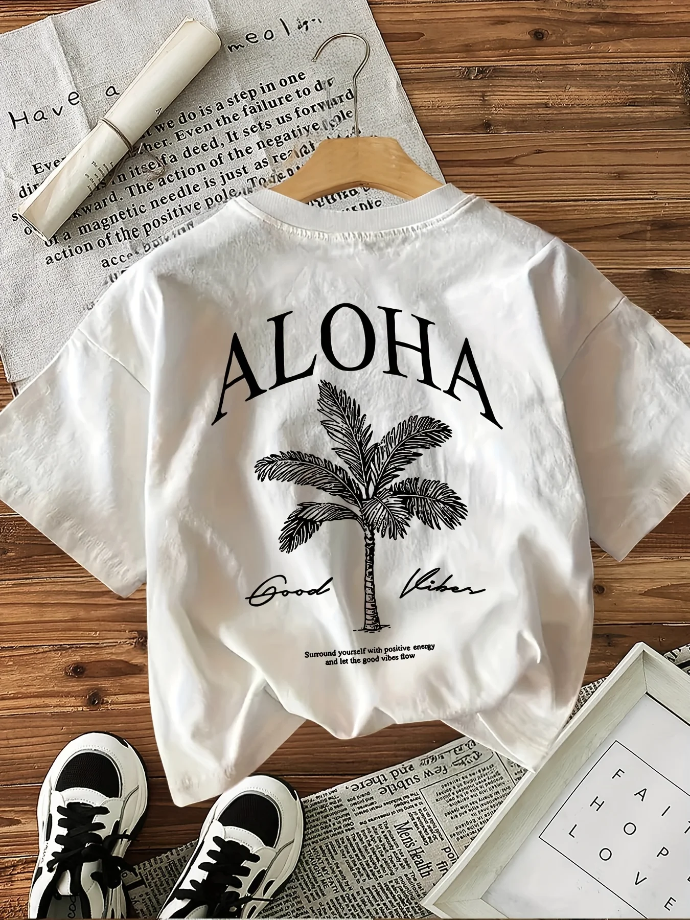 Kaus Gambar Grafis Aloha Good  - Summer Clothing Vibes ulasan dan harga
