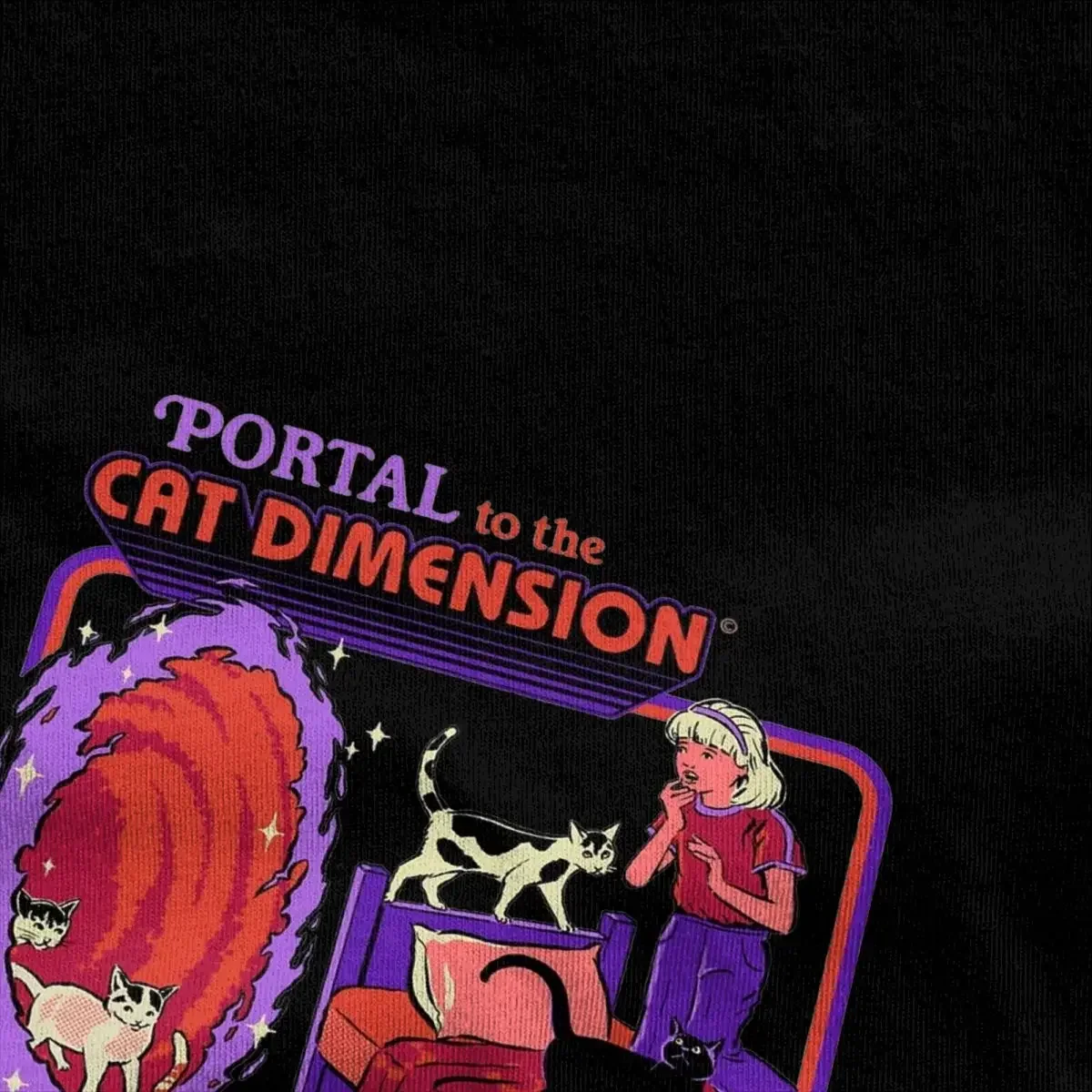 Cat Dimension Vintage Horror D - Summer Clothing Ideas For Women ulasan dan harga