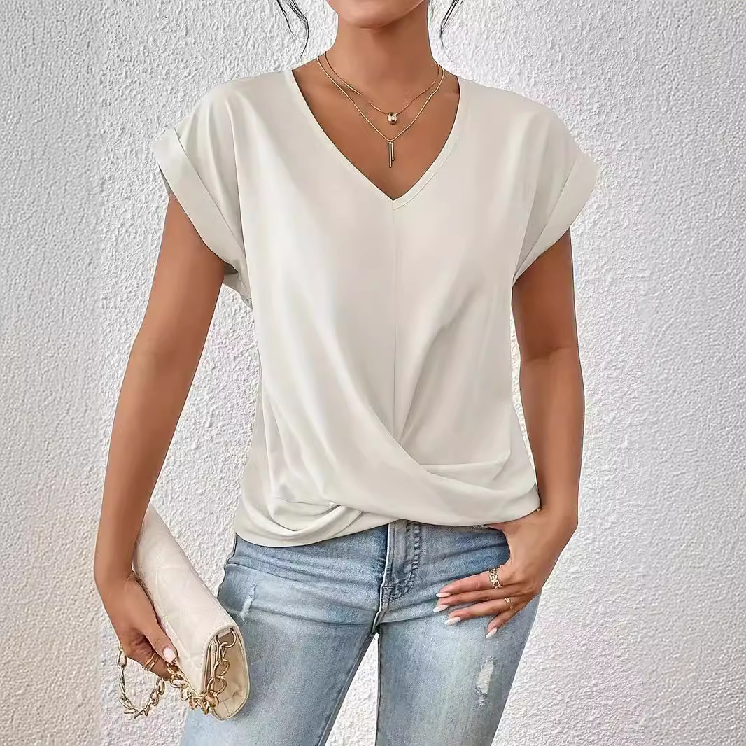 Kaos wanita 2026 fashion Solid - Summer Clothing For 70 Year Old Woman ulasan dan harga